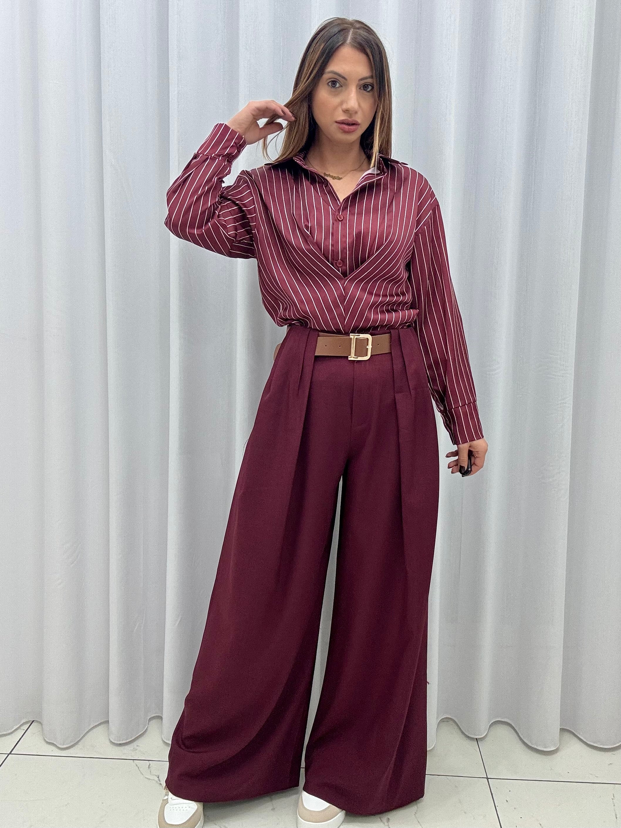 Pantalone Celebrity Bordeaux